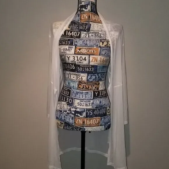 White cover up by J Valdi size L - Picture 2 of 9